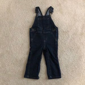 Almost new Wrangler overalls, 18mos, dark blue